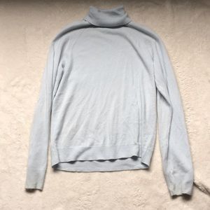 Karen Scott light blue turtle neck MEDIUM